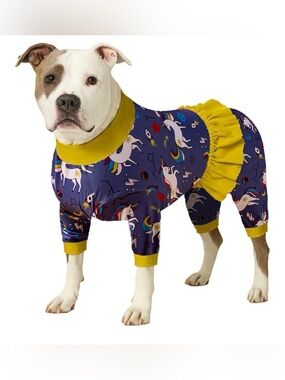 NWT Lovinpet Unicorn Print Dog Pajamas-Medium